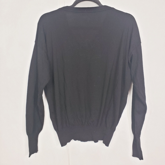 Grifoni black v-neck sweater - Picture 3 of 8